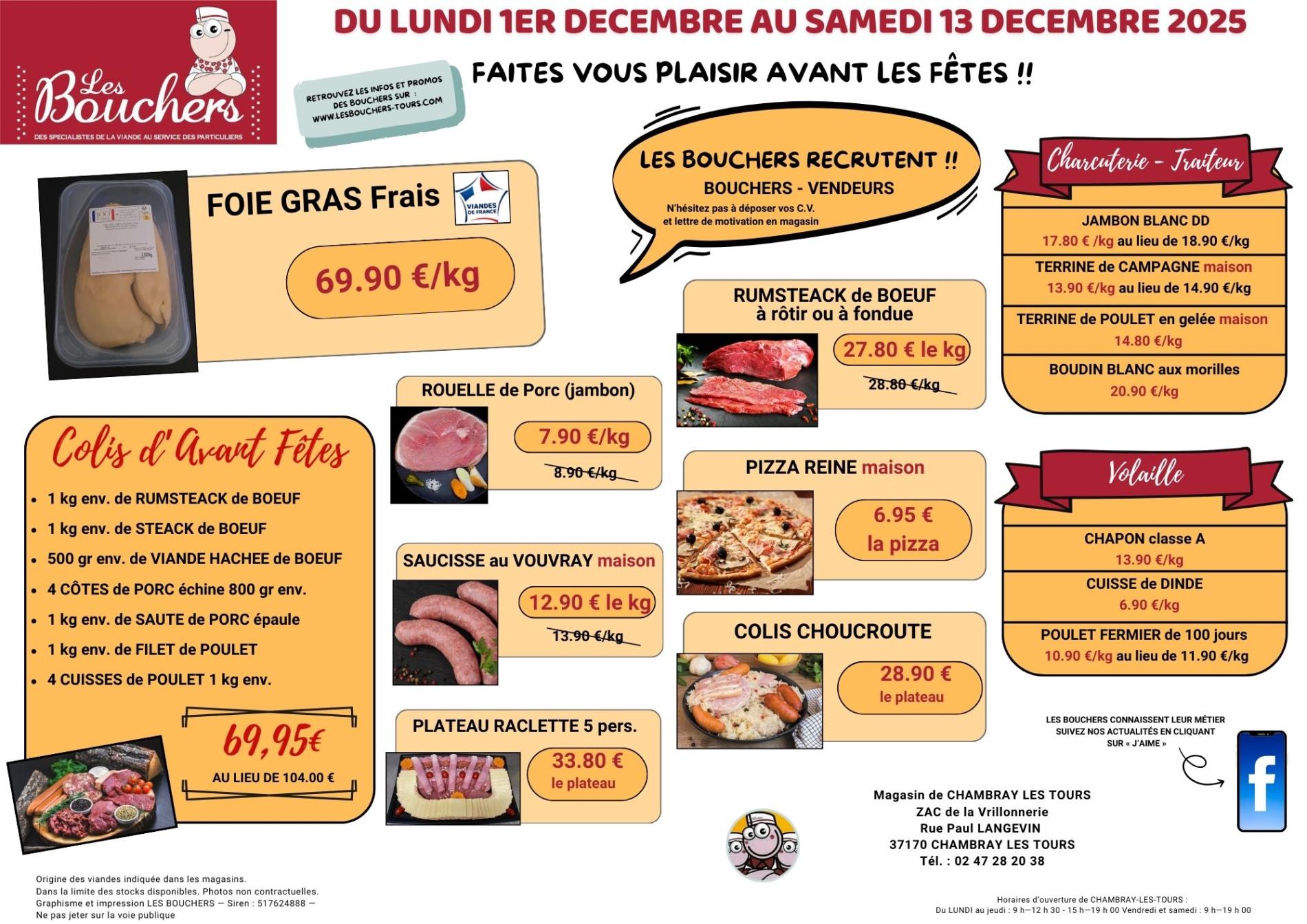 Promotions du 1er au 13 décembre 2025