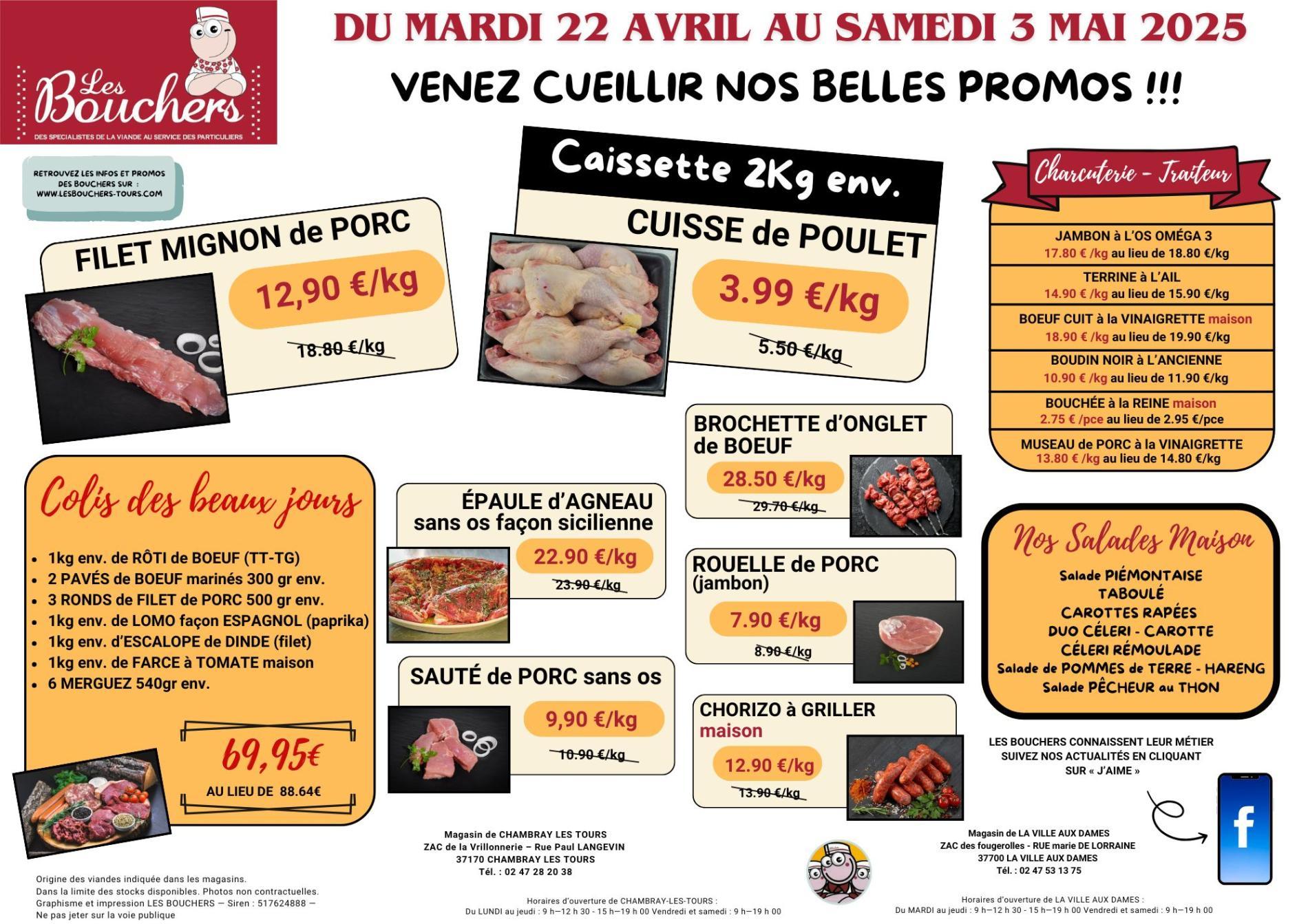 Promotions du 22 AVRIL au 3 MAI 2025