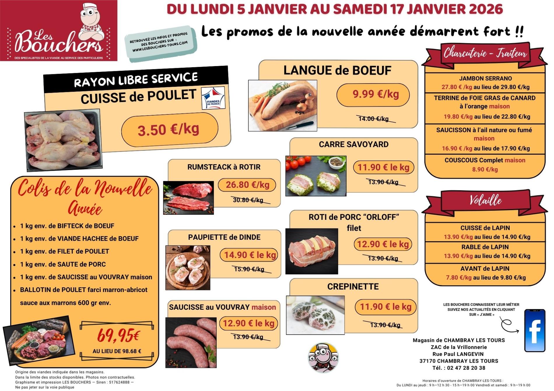 Promotions du 5 au 17 janvier 2026