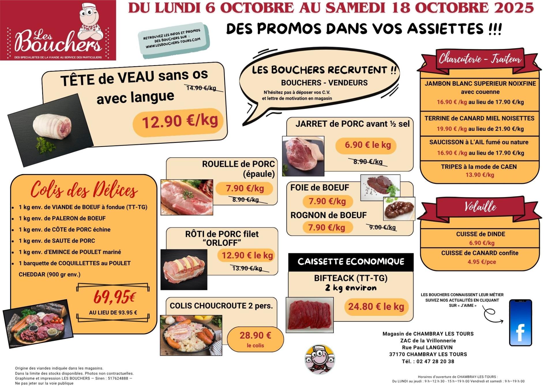 Promotions du 6 au 10 OCTOBRE 2025