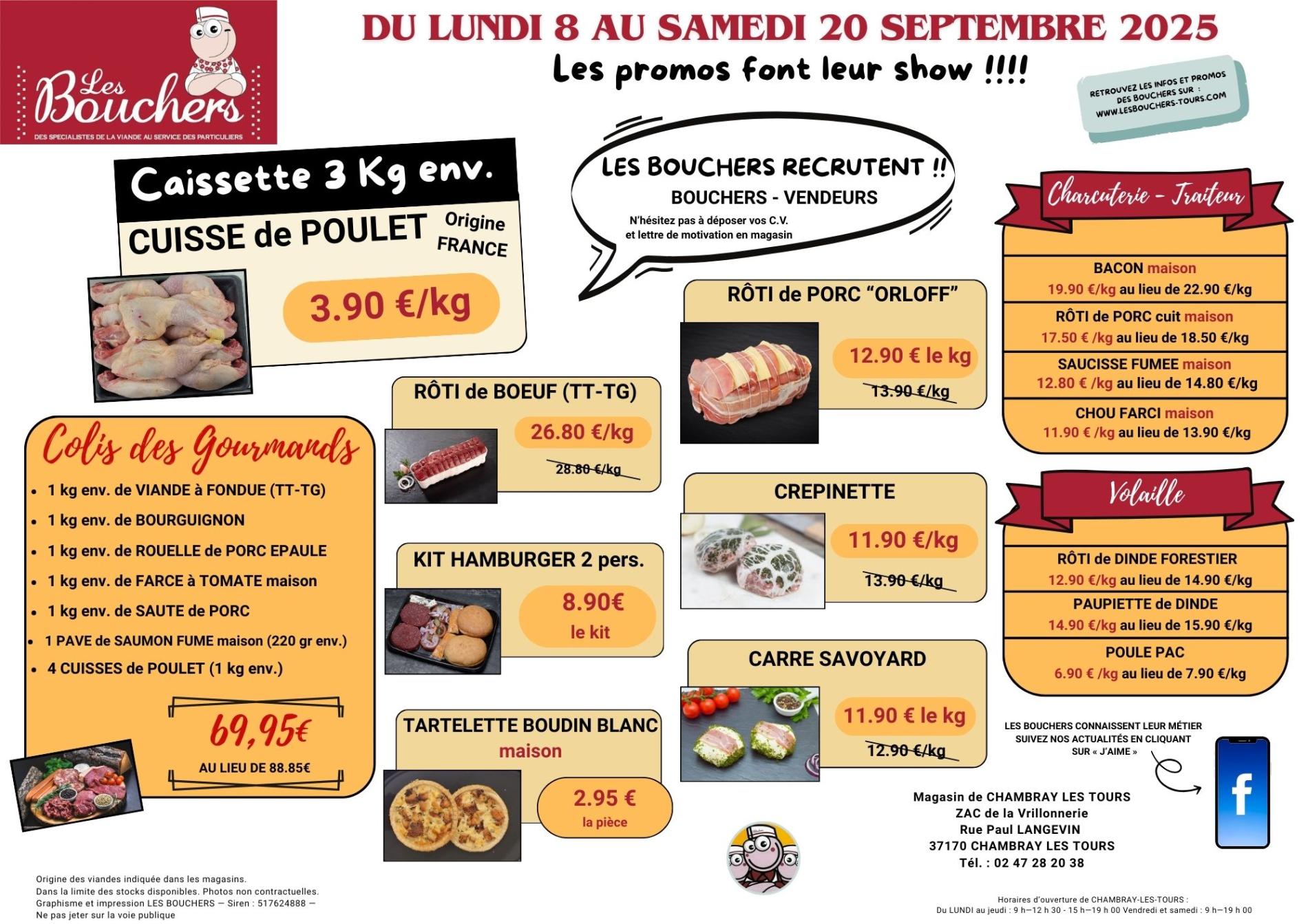Promotions du 8 au 20 SEPTEMBRE 2025