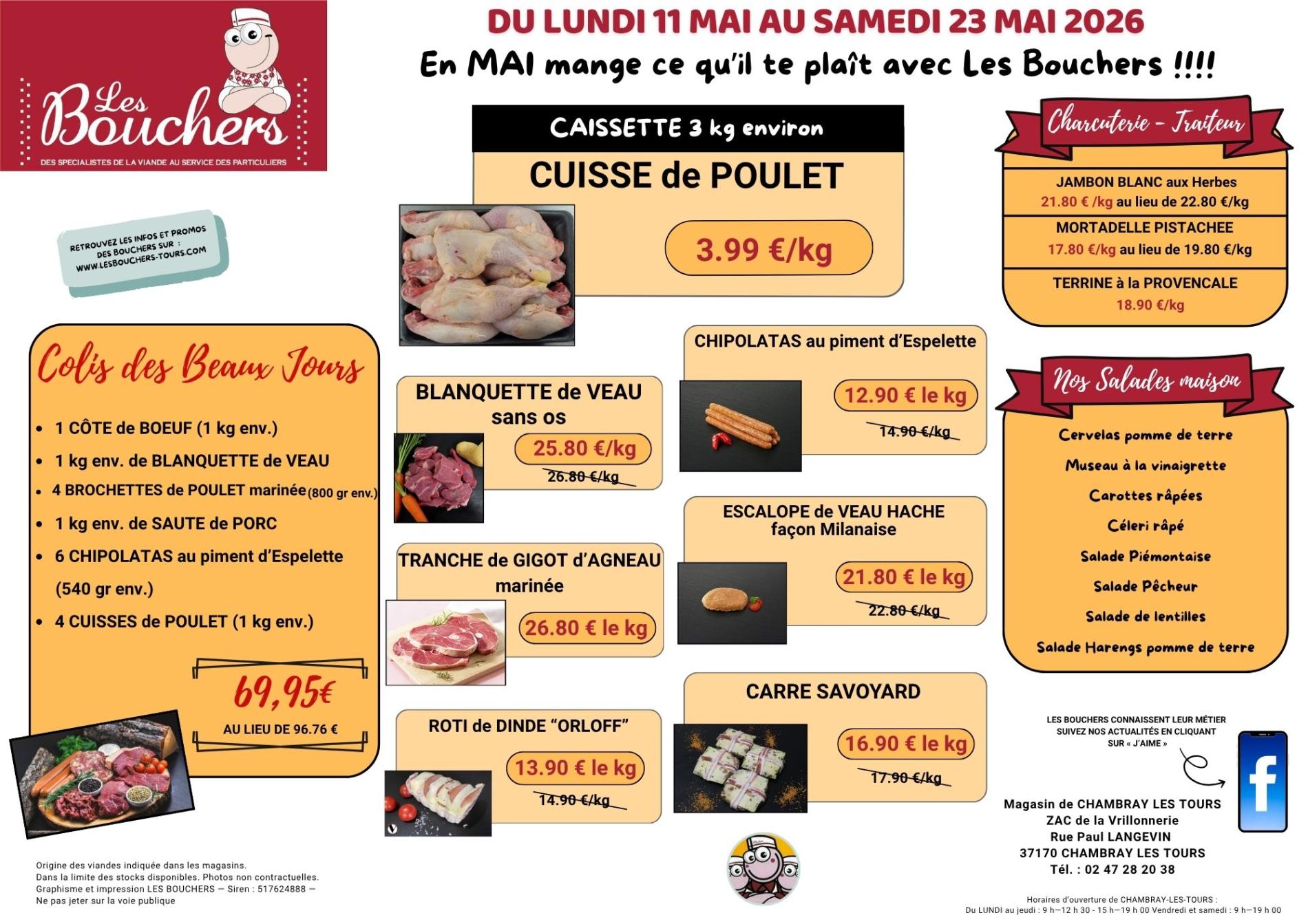 Promotions du 11 au 23 mai 2026