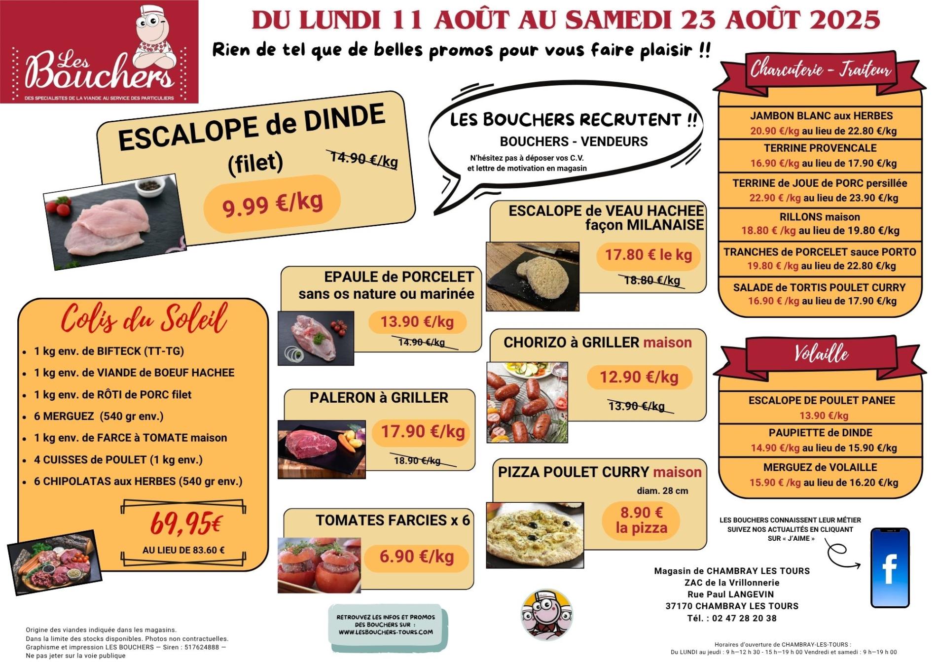 Promotions du 11  AU 23 AOÛT 2025