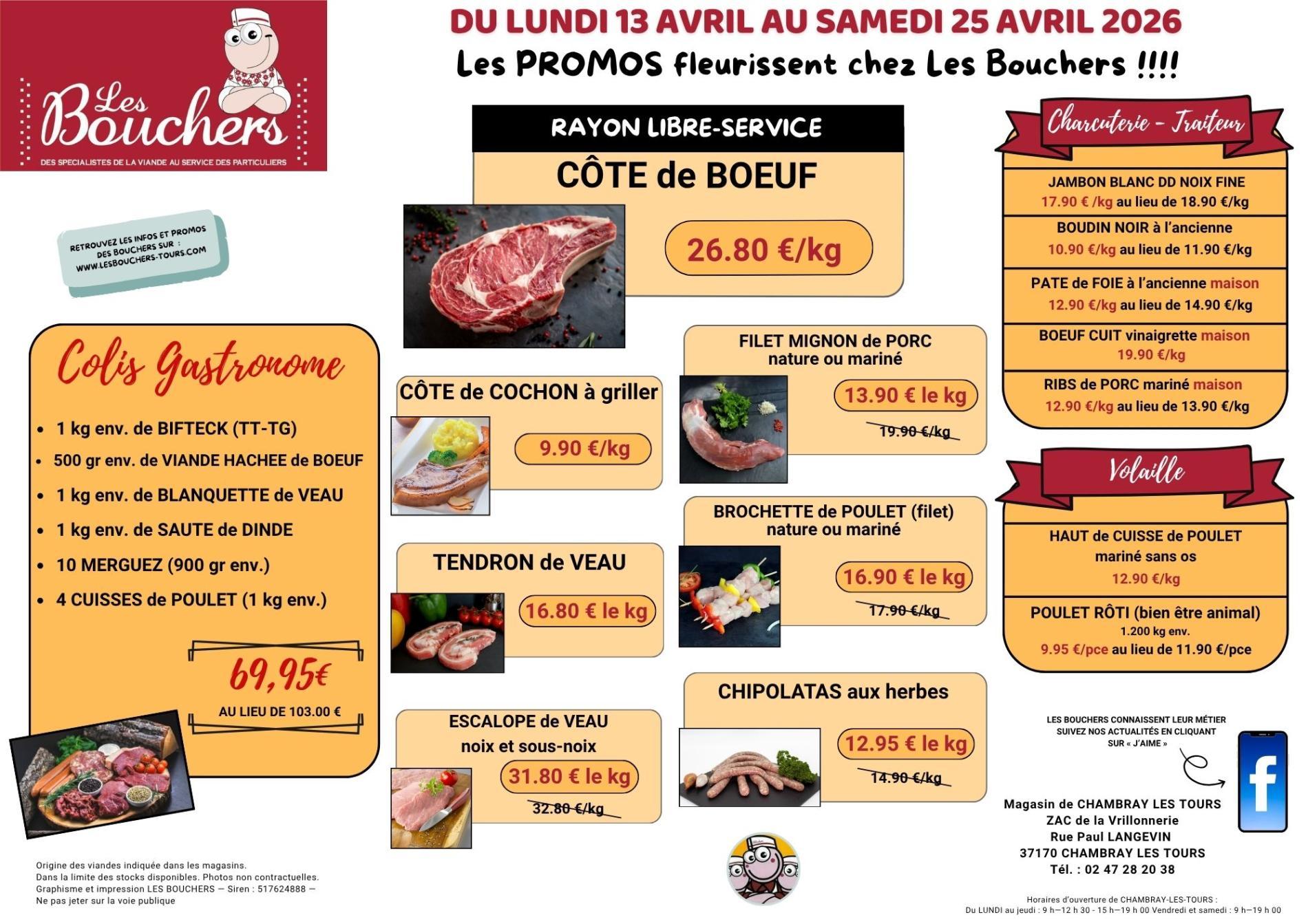 Promotions du 13 au 25 avril 2026