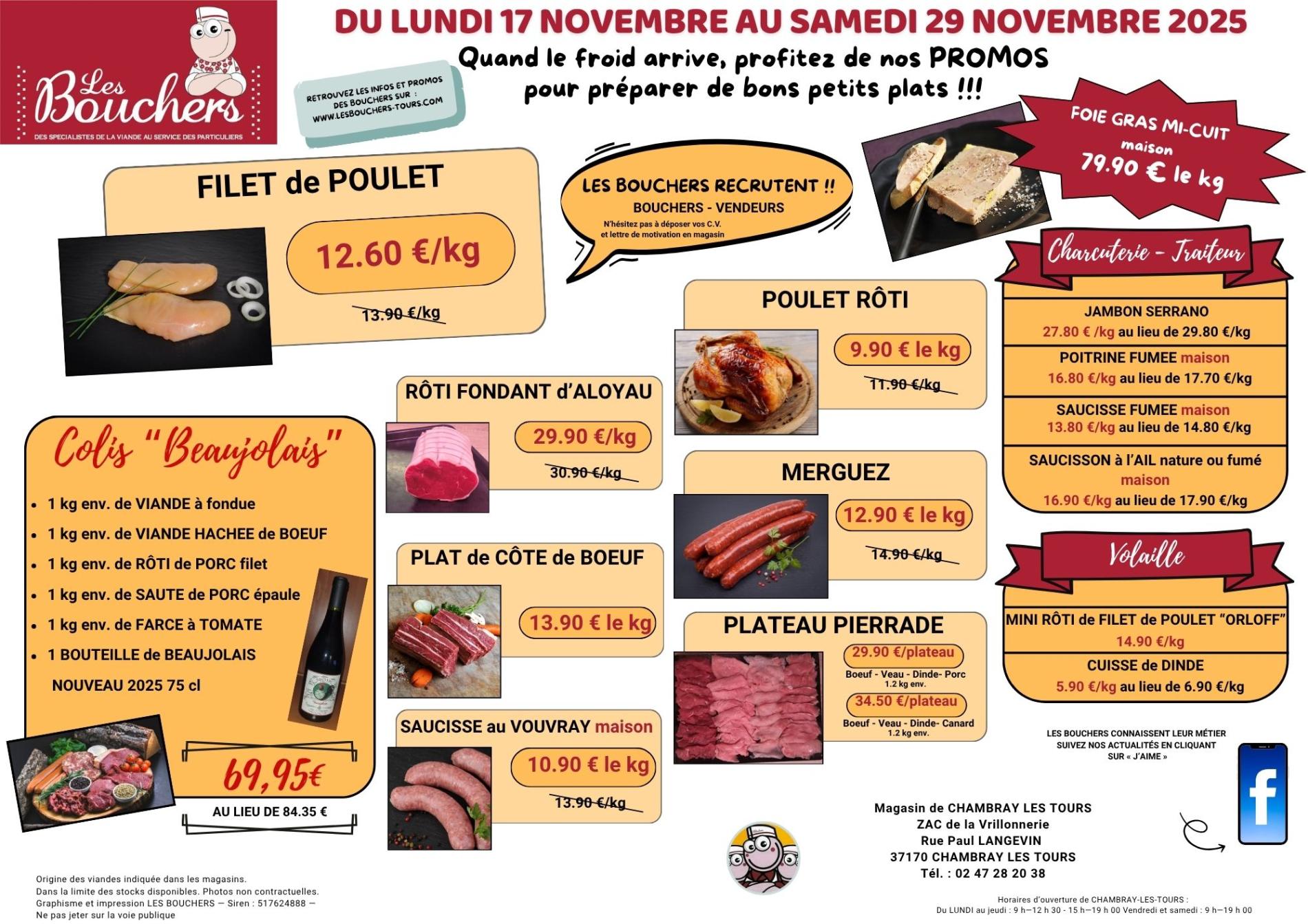 Promotions du 17 au 29 novembre 2025