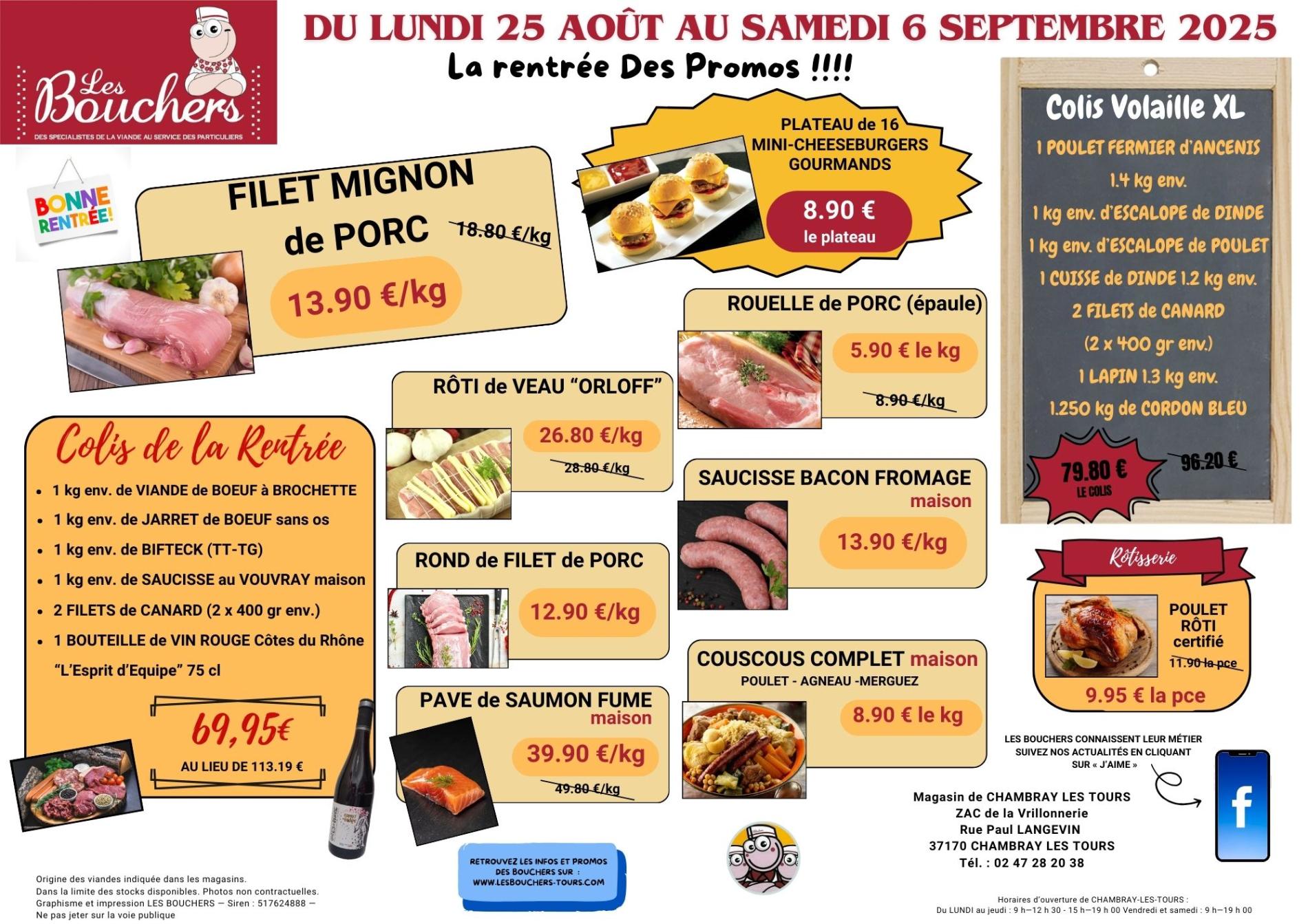 Promotions du 25 AOÛT au 6 SEPTEMBRE 2025