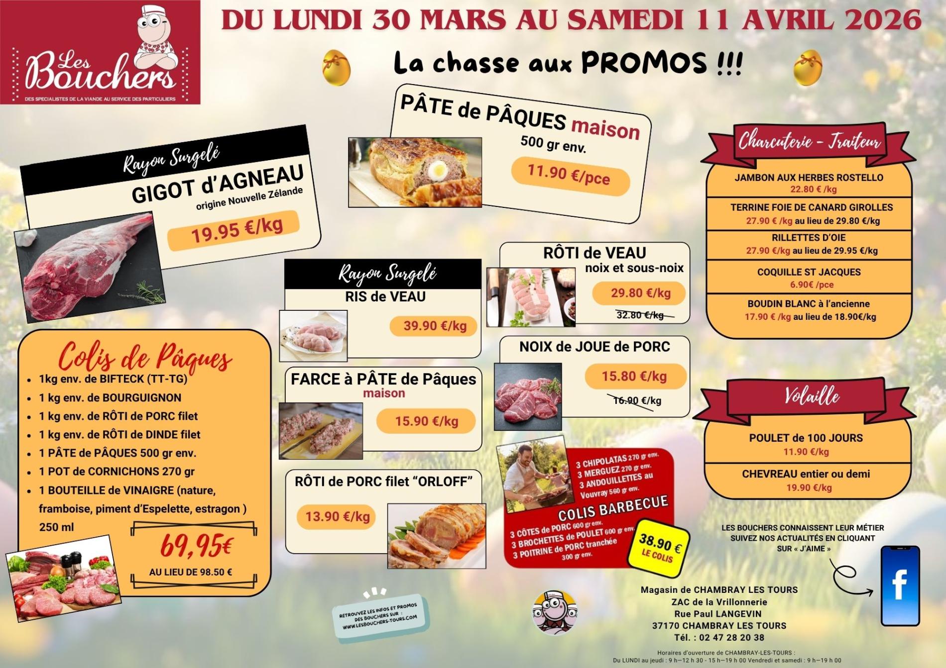 Promotions du 30 mars au 11 avril 2026
